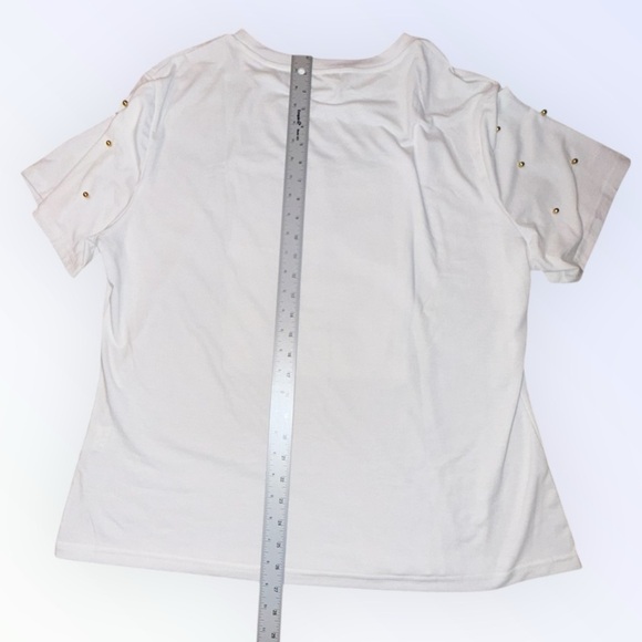 NWOT Pesion Graphic Tee with Gold Sunglasses Design Plus 4X White - Picture 10 of 12